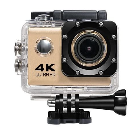Camera Sport 4K HD GOLD Carcasa rezistenta la Apa